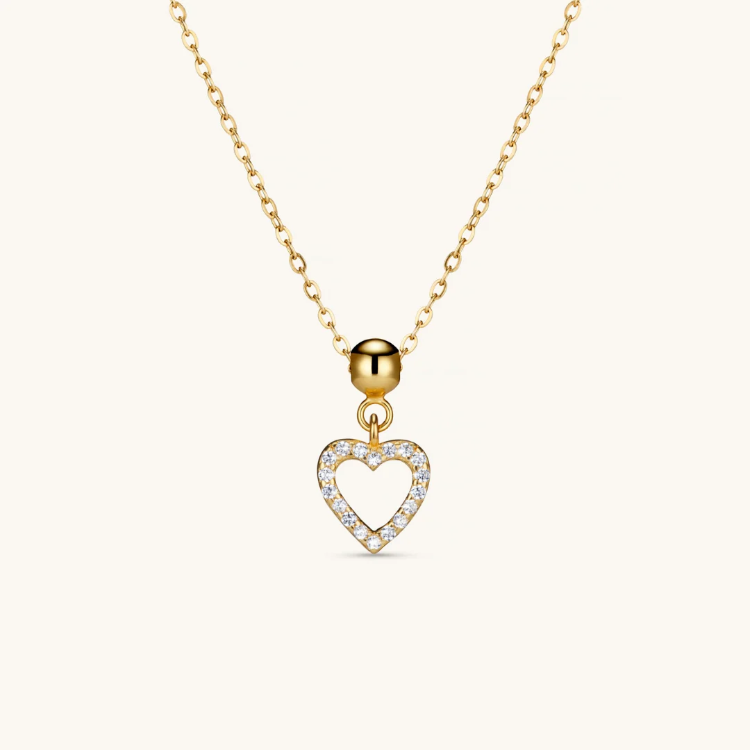 Alma Heart Charm Necklace