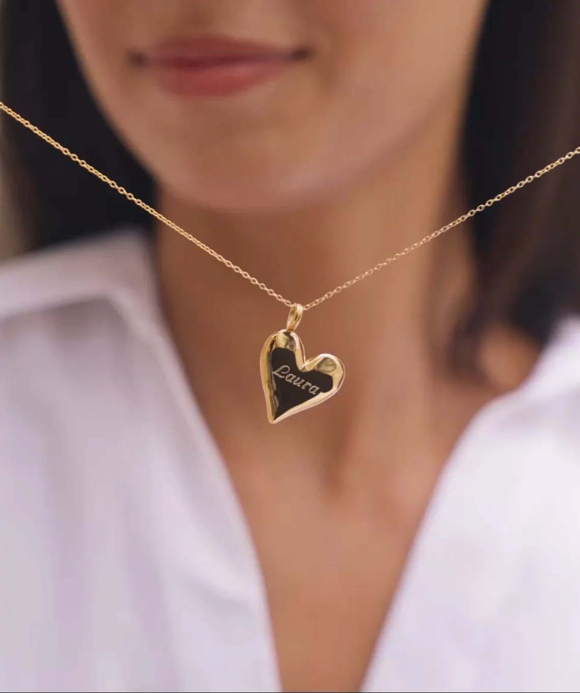 Amore Pendant Necklace in Silver - Image 3