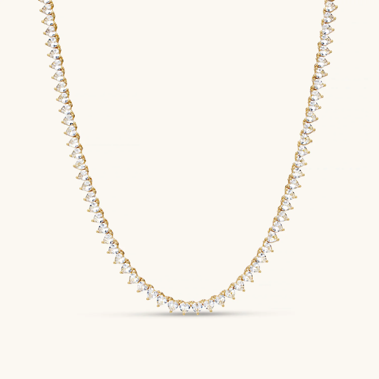 Amore Tennis Necklace In Gold