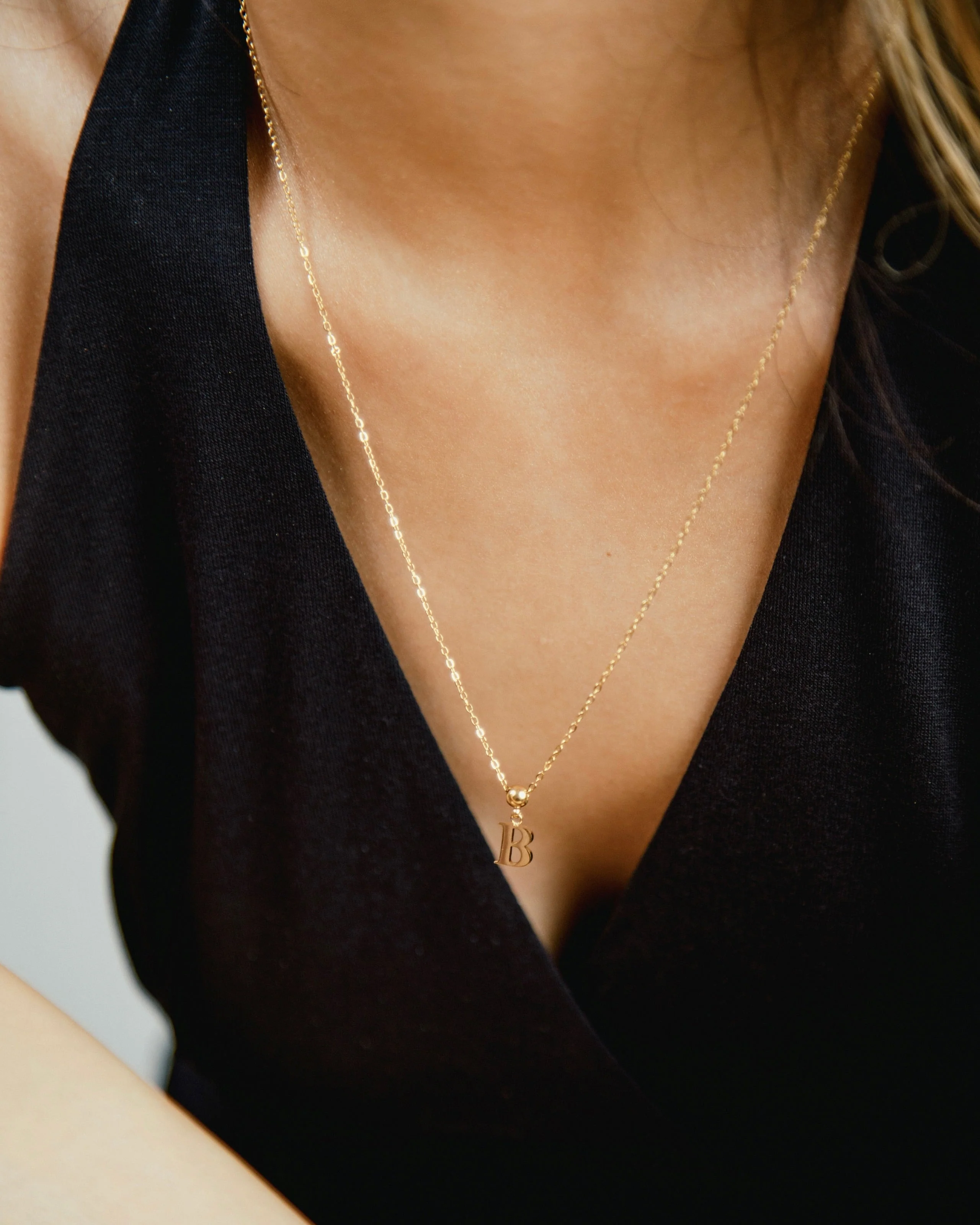 B Classic Initial Charm Gold - Image 2