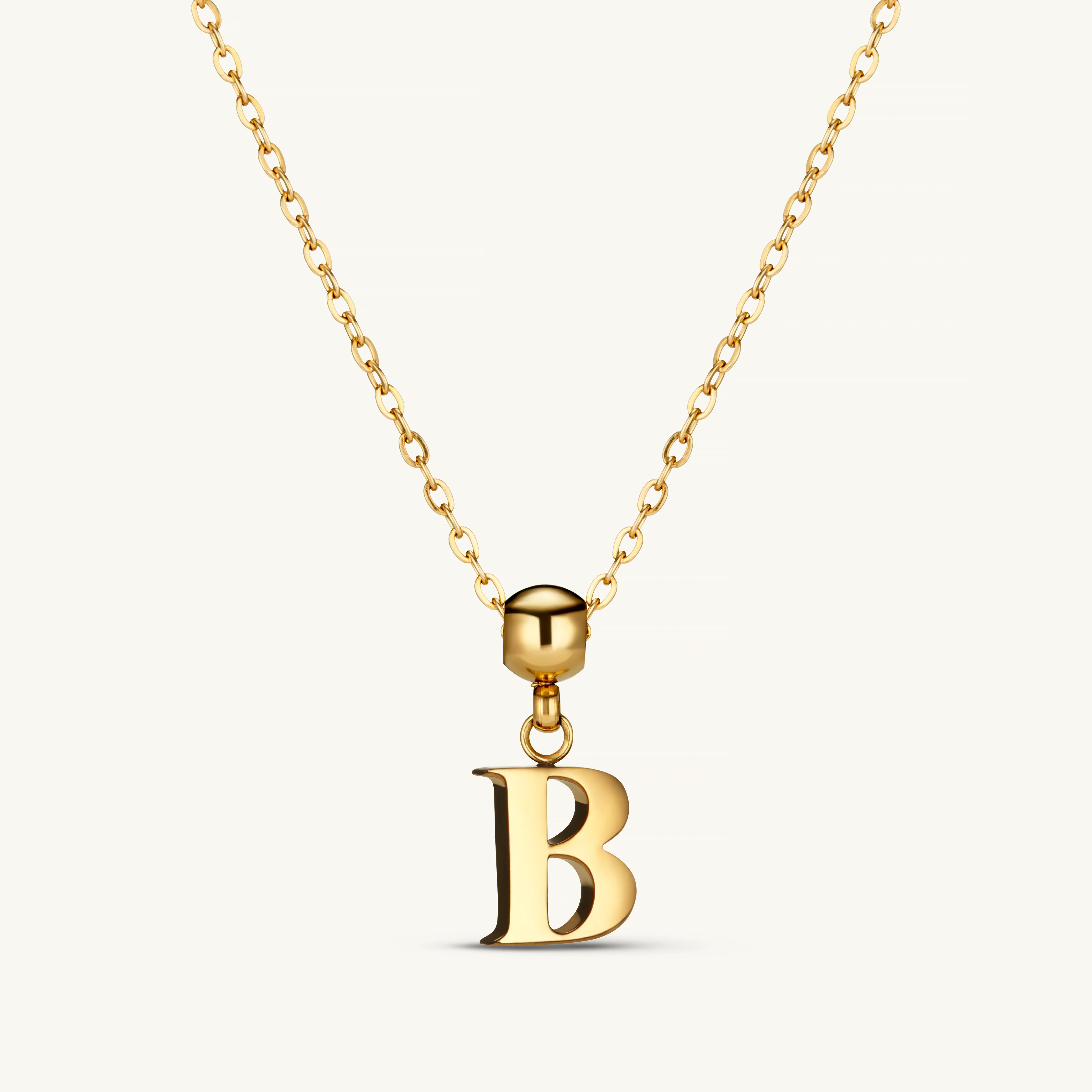 B Classic Initial Charm Gold - Image 4