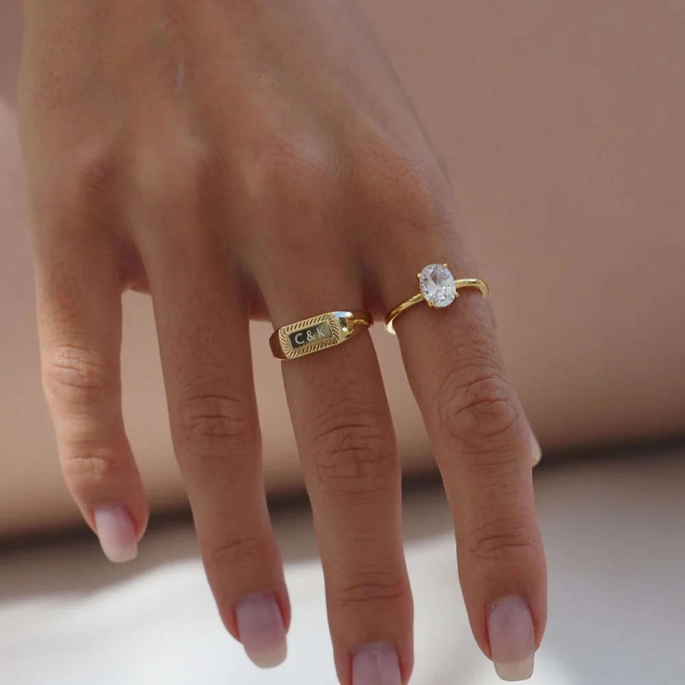 Classic Diamond Ring in Gold - Image 6