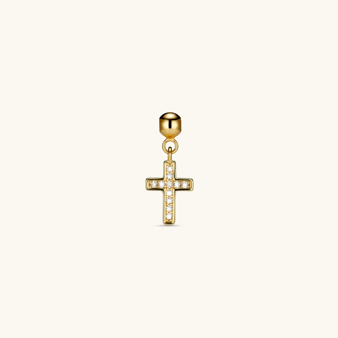 Cross Charm Gold