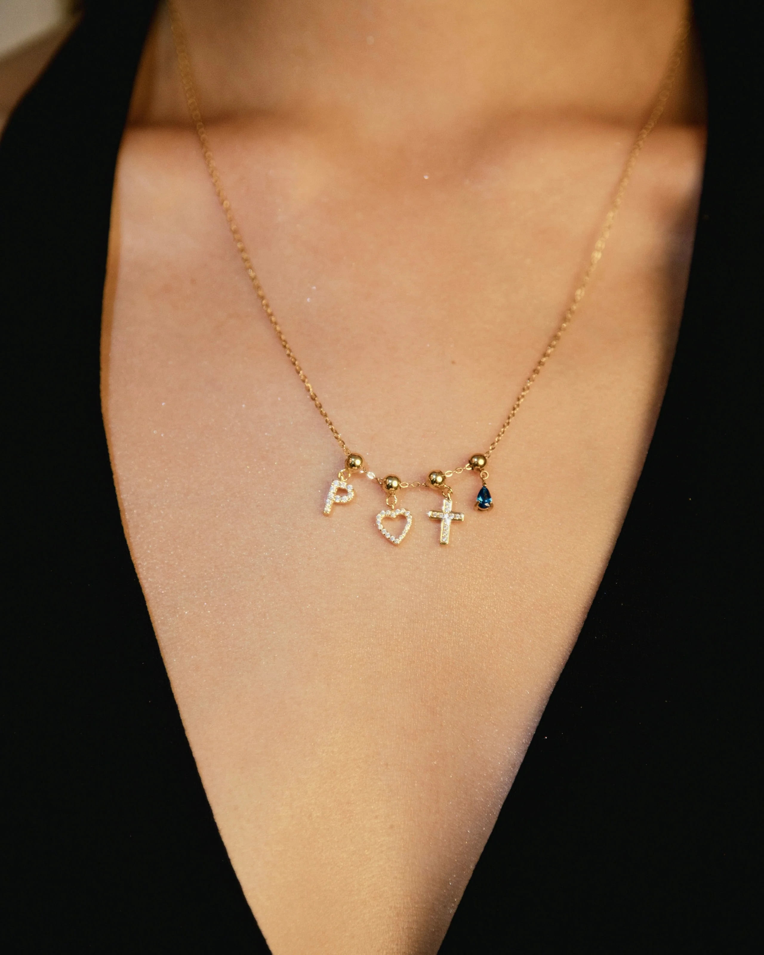 Cross Charm Gold - Image 2
