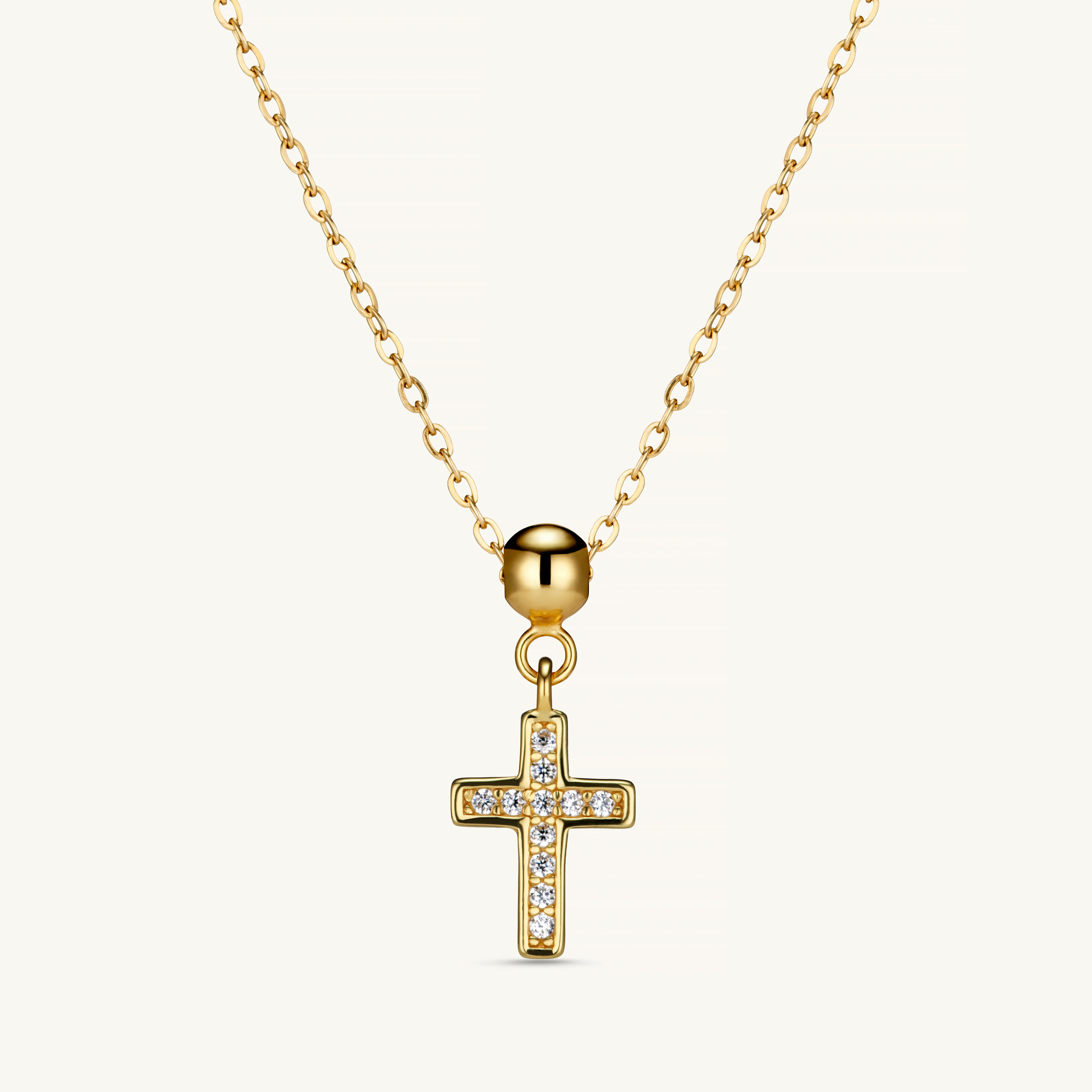 Cross Charm Gold - Image 3