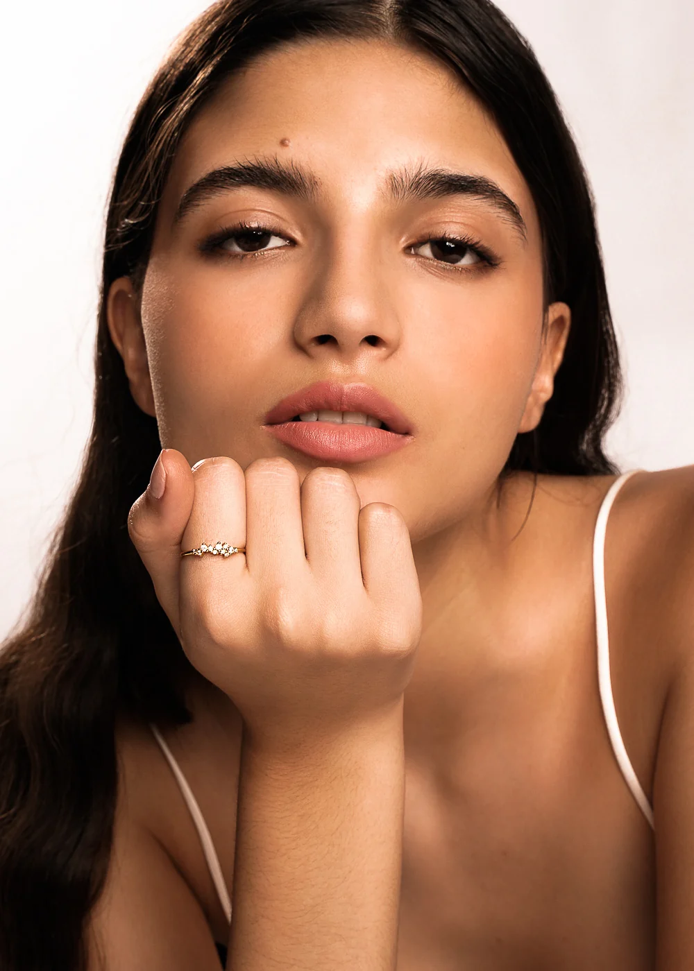 Crystal Jewel Ring in Gold - Image 4