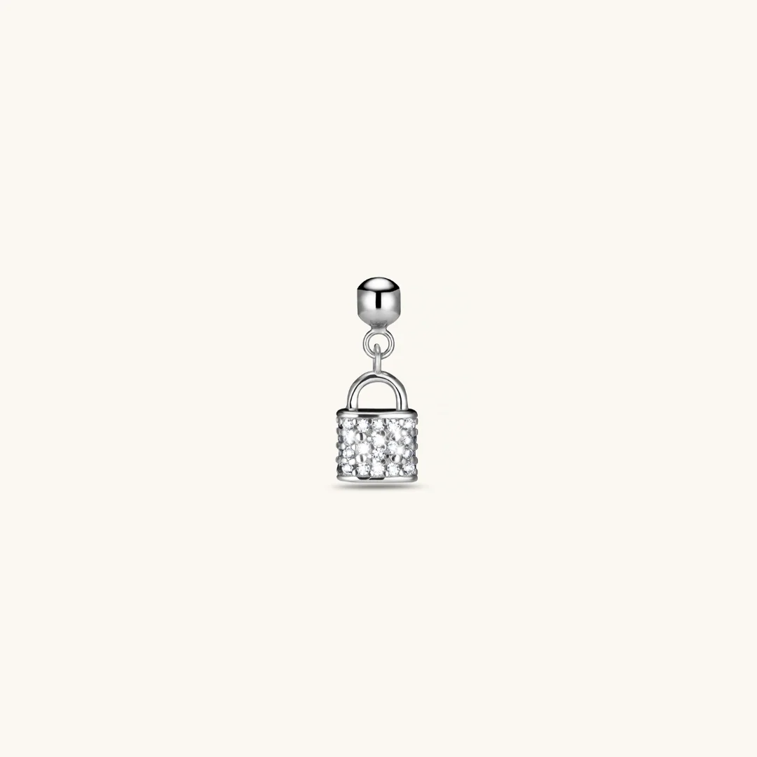 Lock Charm Silver
