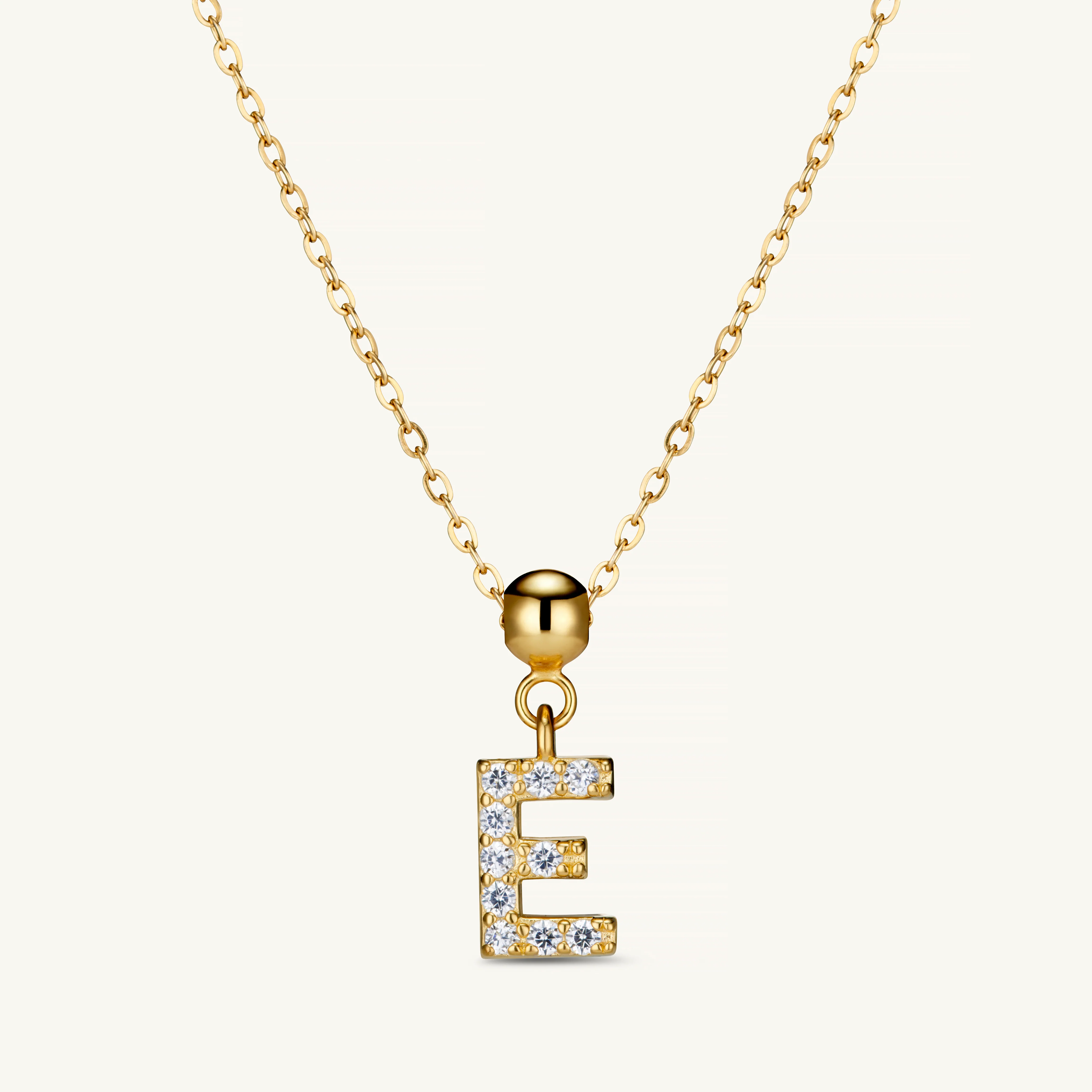 E Diamond Initial Charm Gold - Image 5