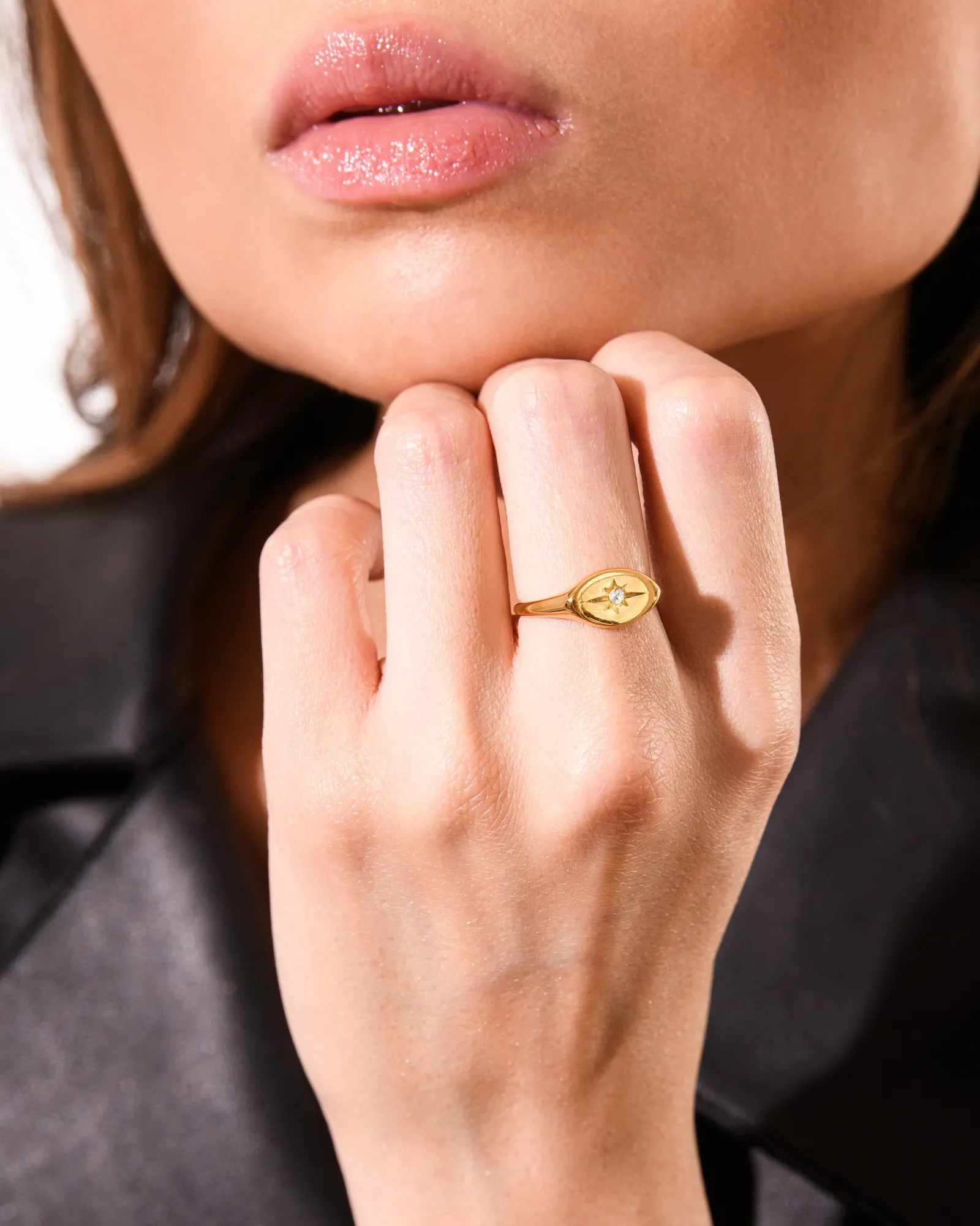 Eternity North Star Ring in Silver - Image 3