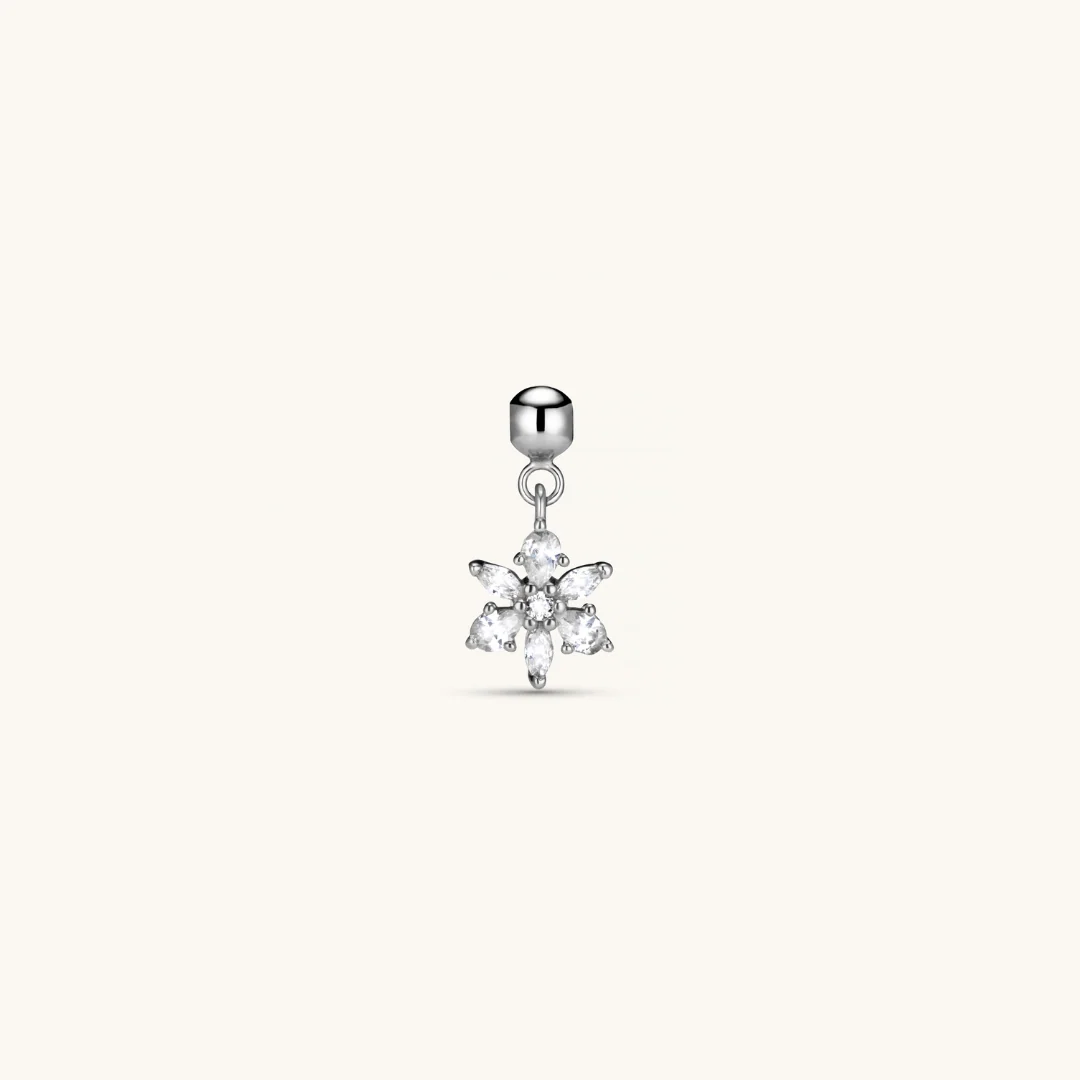 Flora Charm Silver