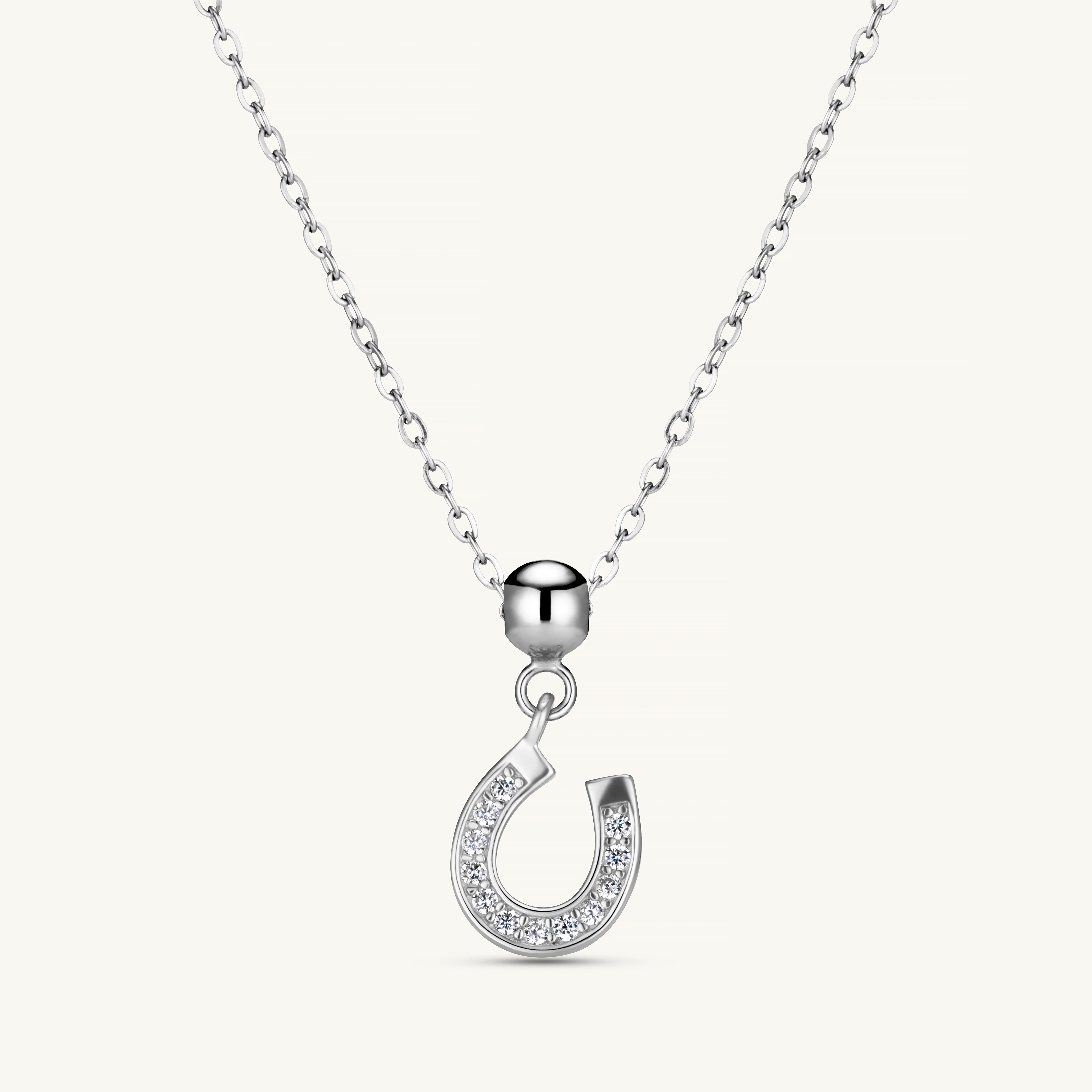 Good Luck Horseshoe Charm Silver - Image 3