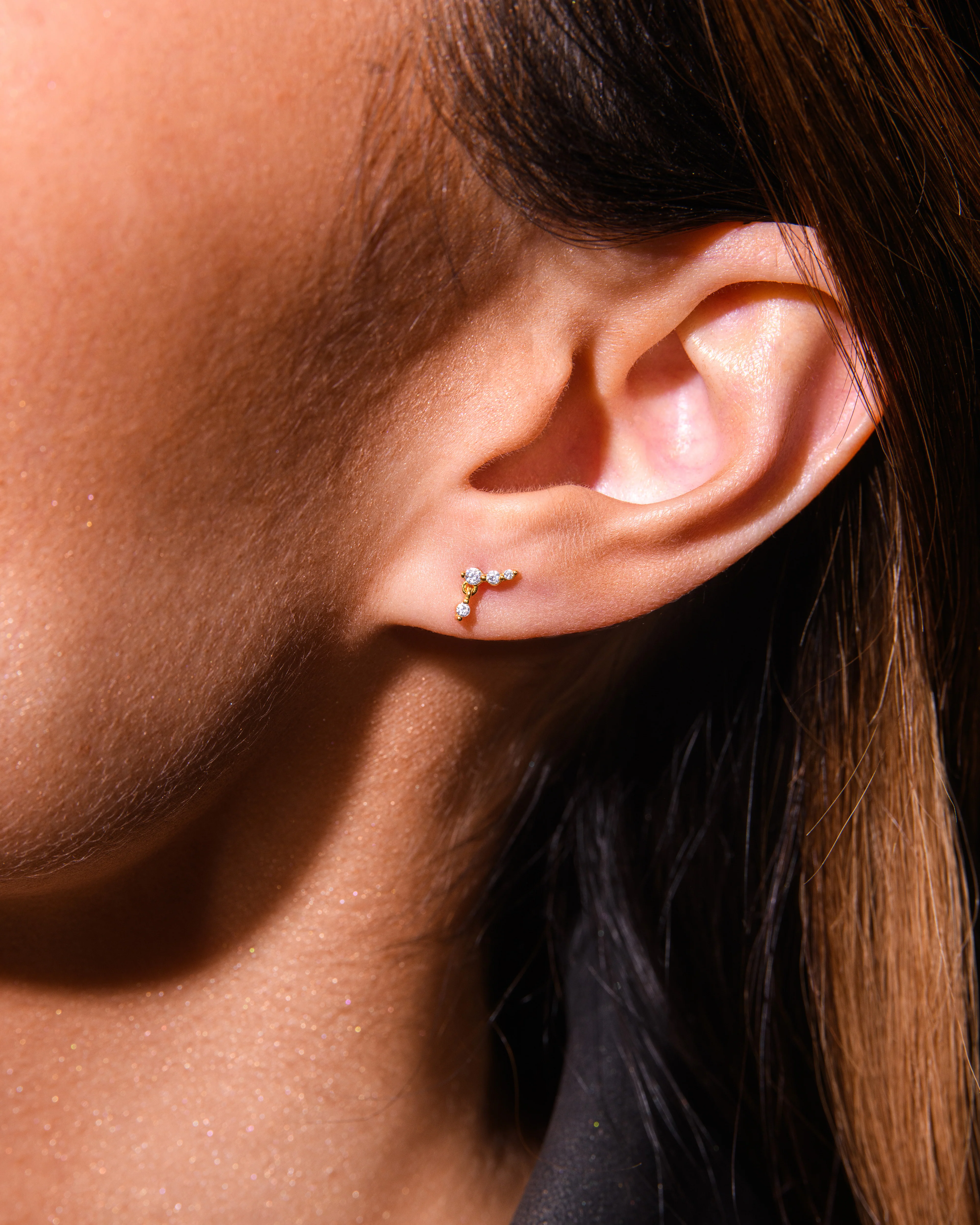Illume Stud Earrings Silver - Image 3