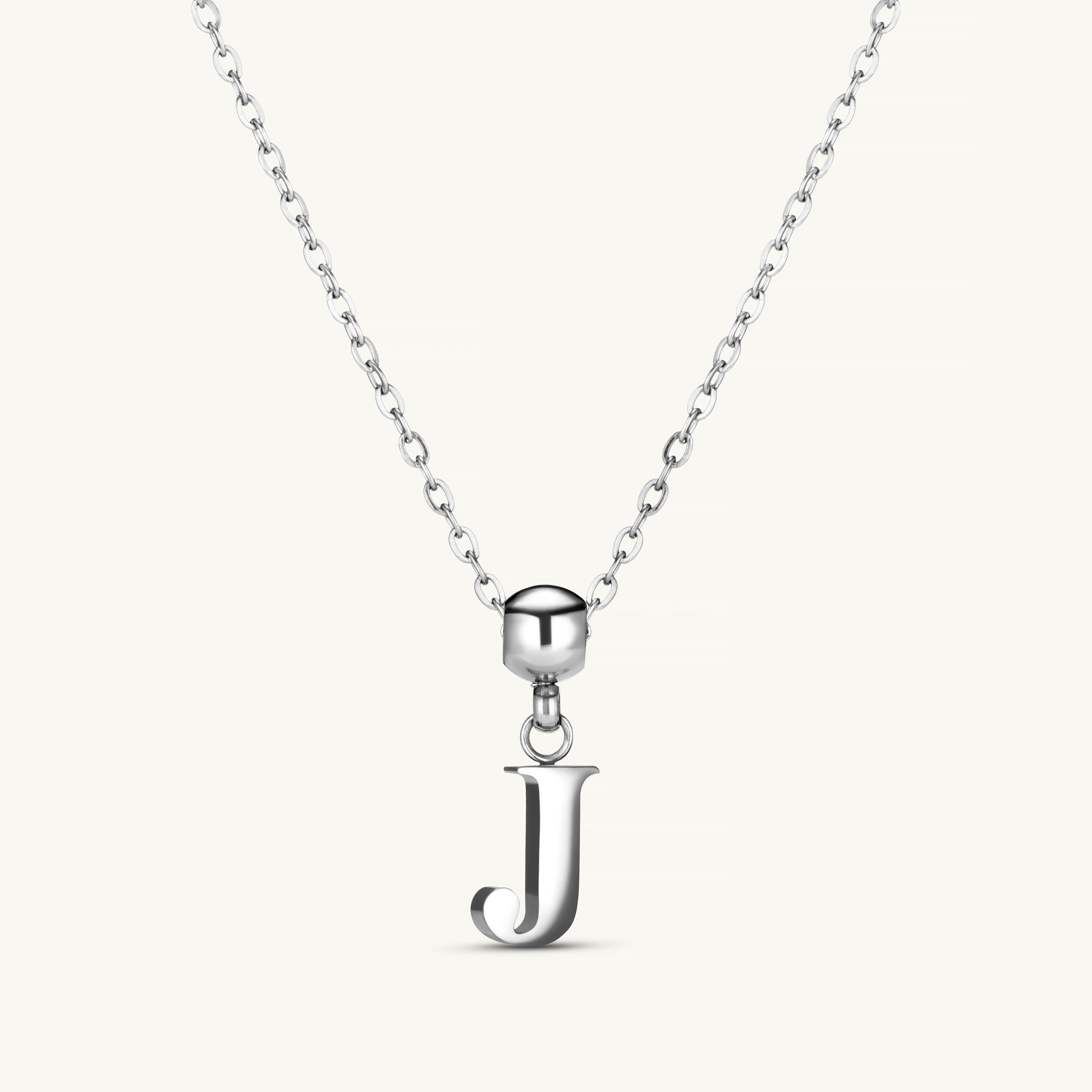 J Classic Initial Charm Silver - Image 3