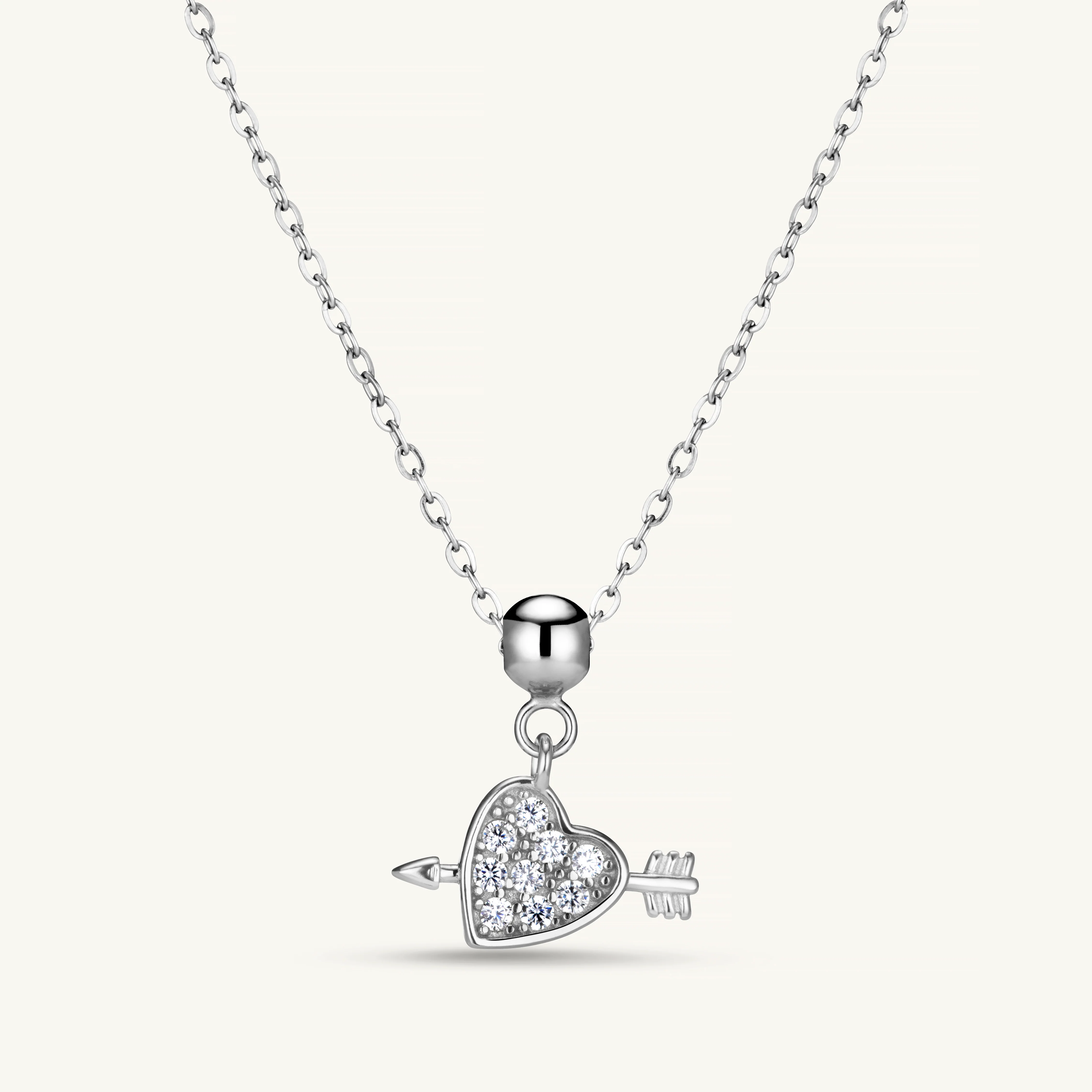 Heart & Arrow Charm Silver - Image 3