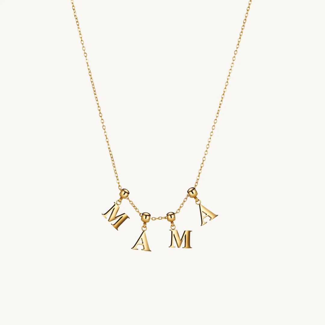 Mama Classic Charm Necklace Gold - Image 2