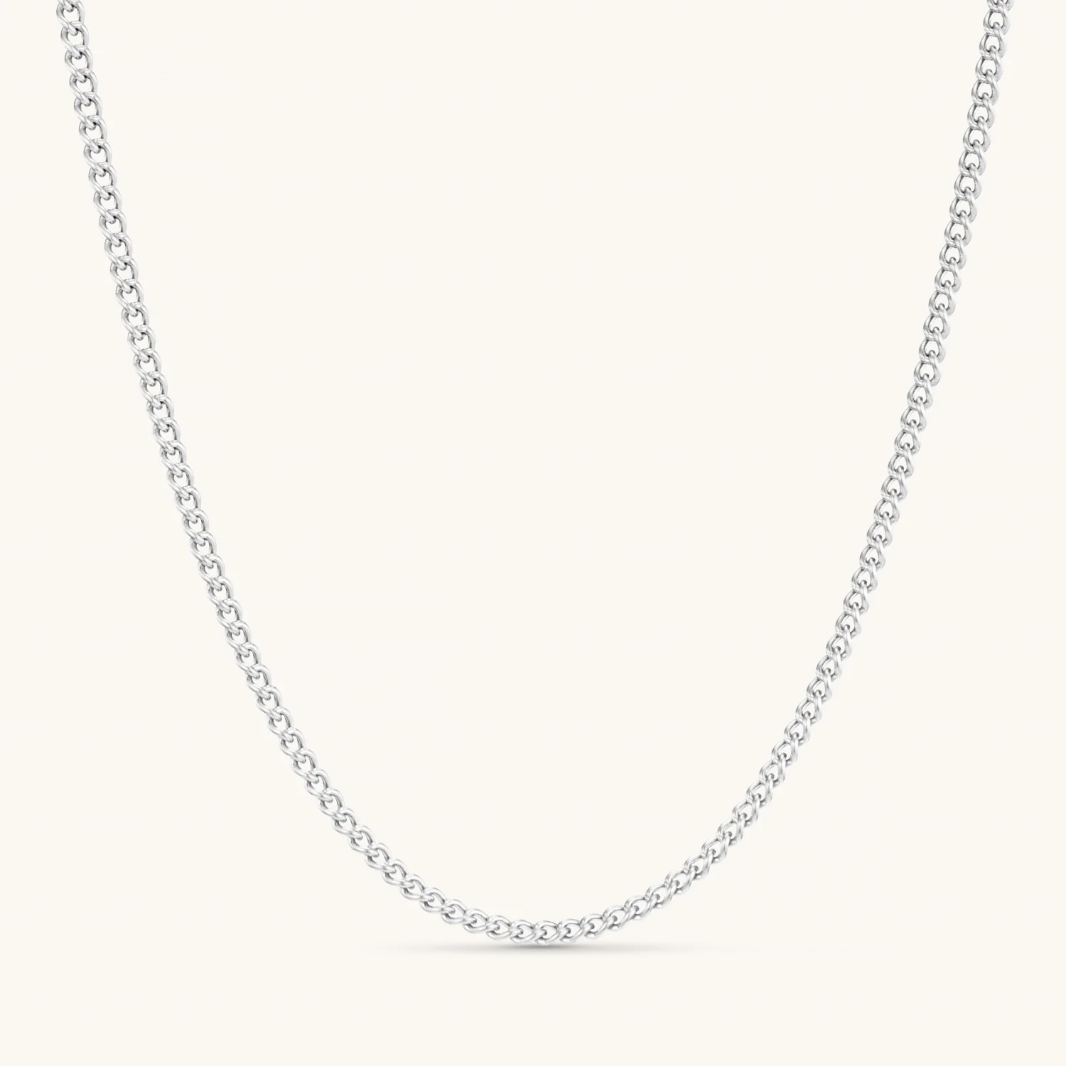 Curb Chain in Silver