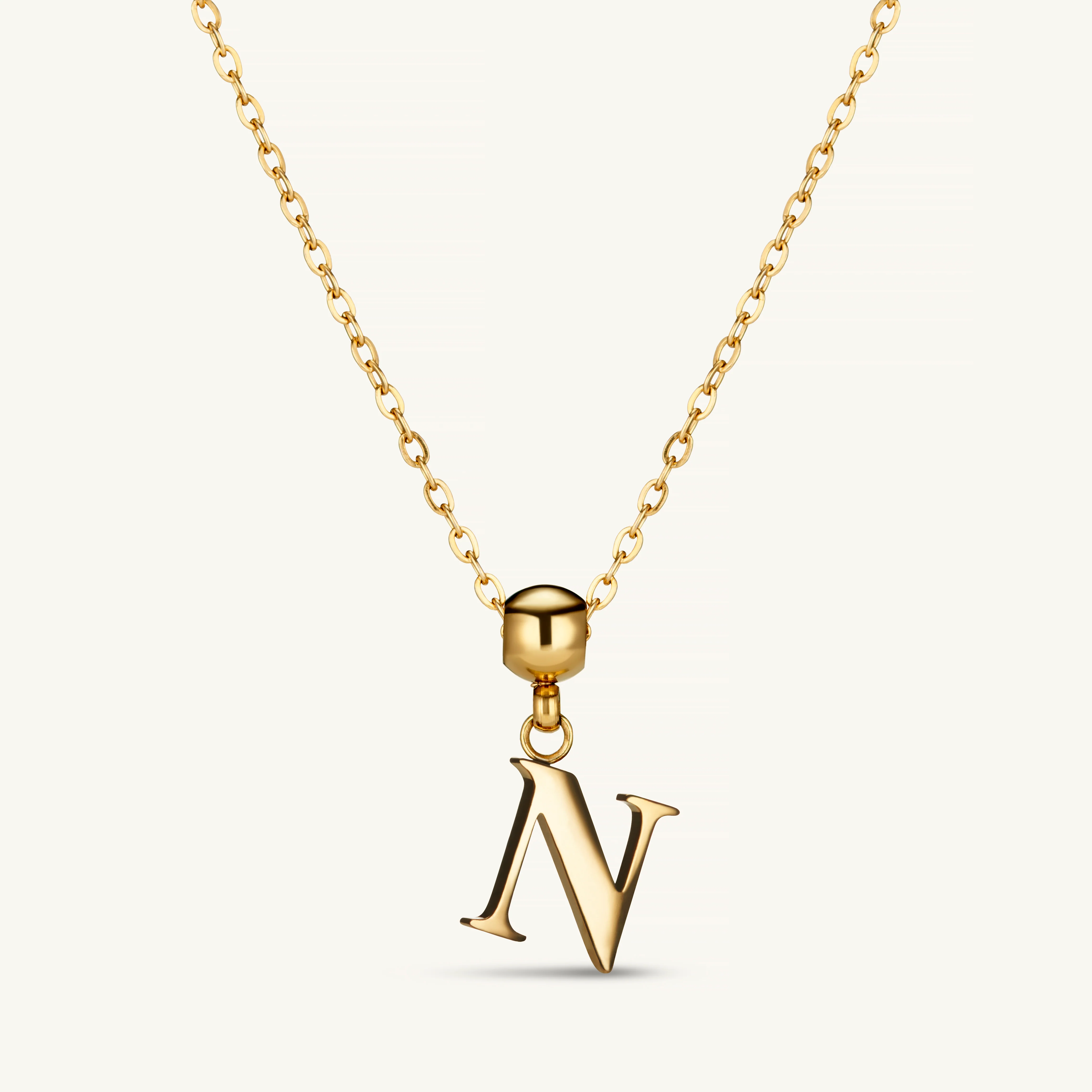 N Classic Initial Charm Gold - Image 3