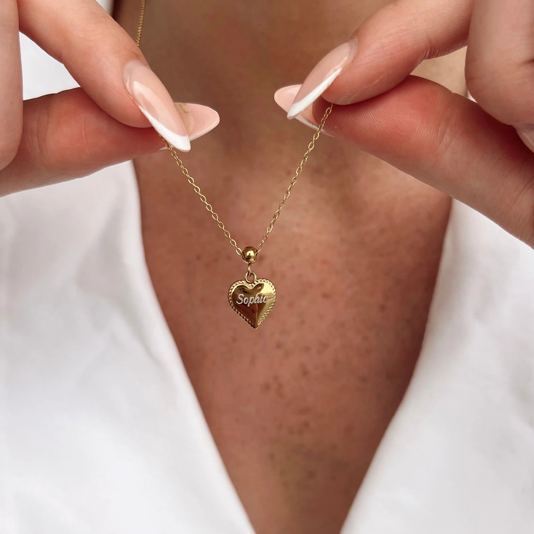 Passion Heart Charm Gold - Image 3