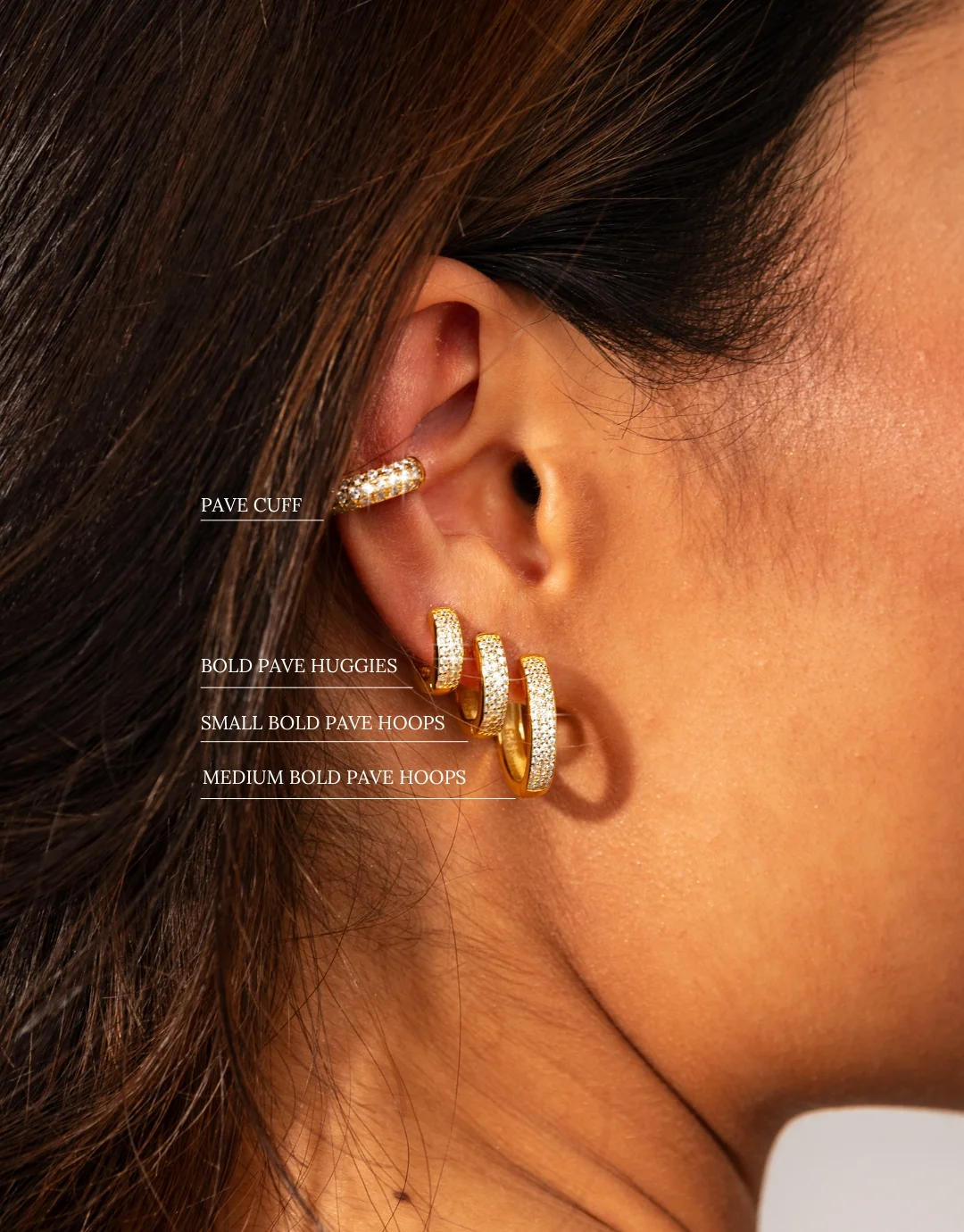 Pave Cuff in Gold - Image 4