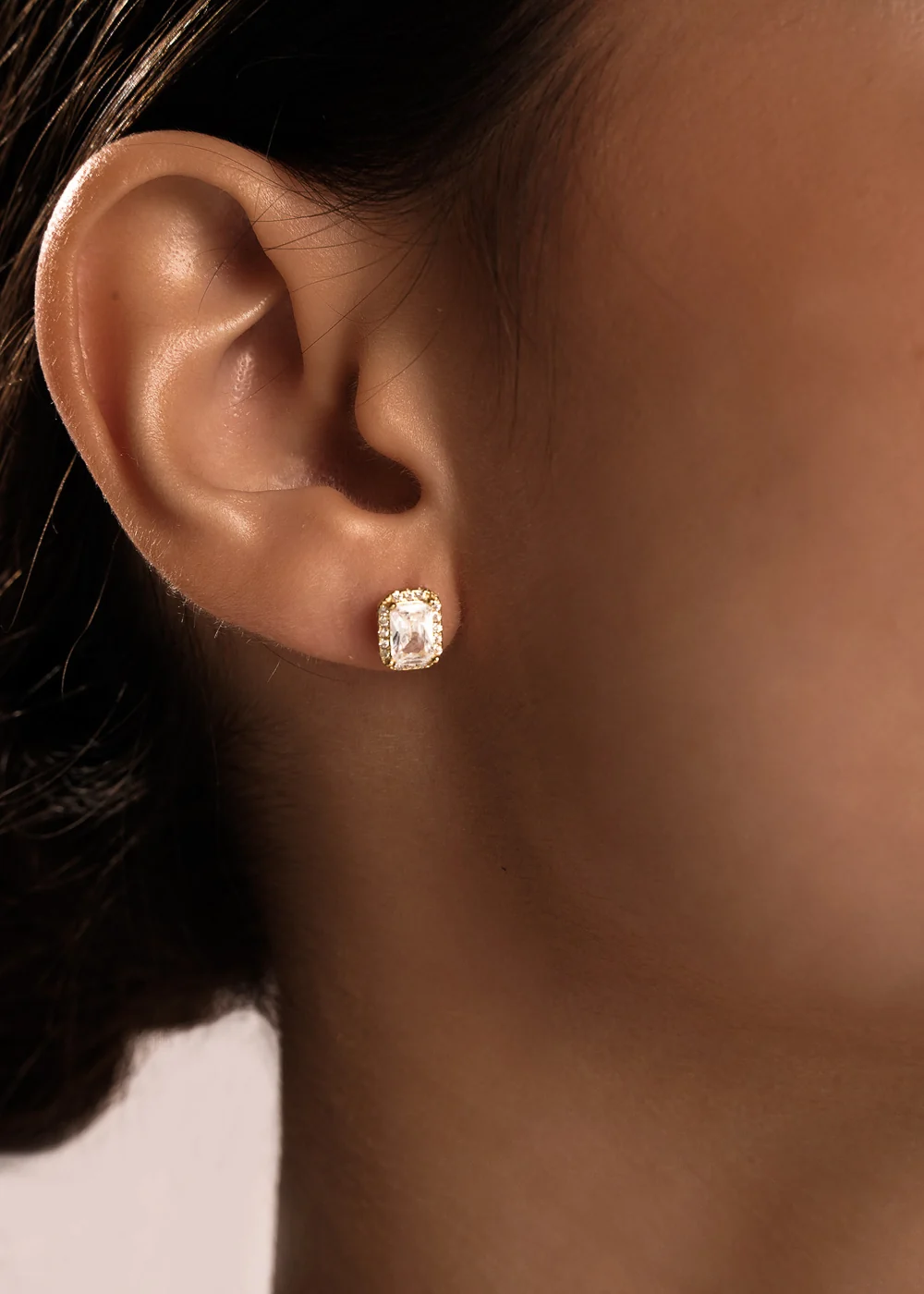 Radiance Stud Earrings In Gold - Image 4