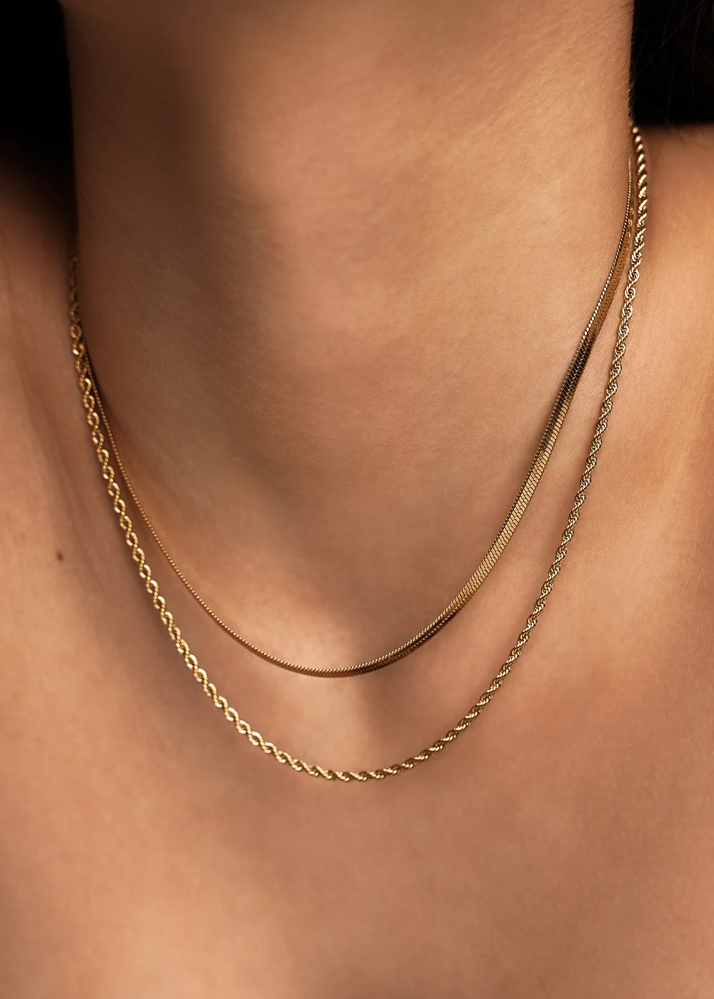 Rope Chain Necklace In Gold - Image 7