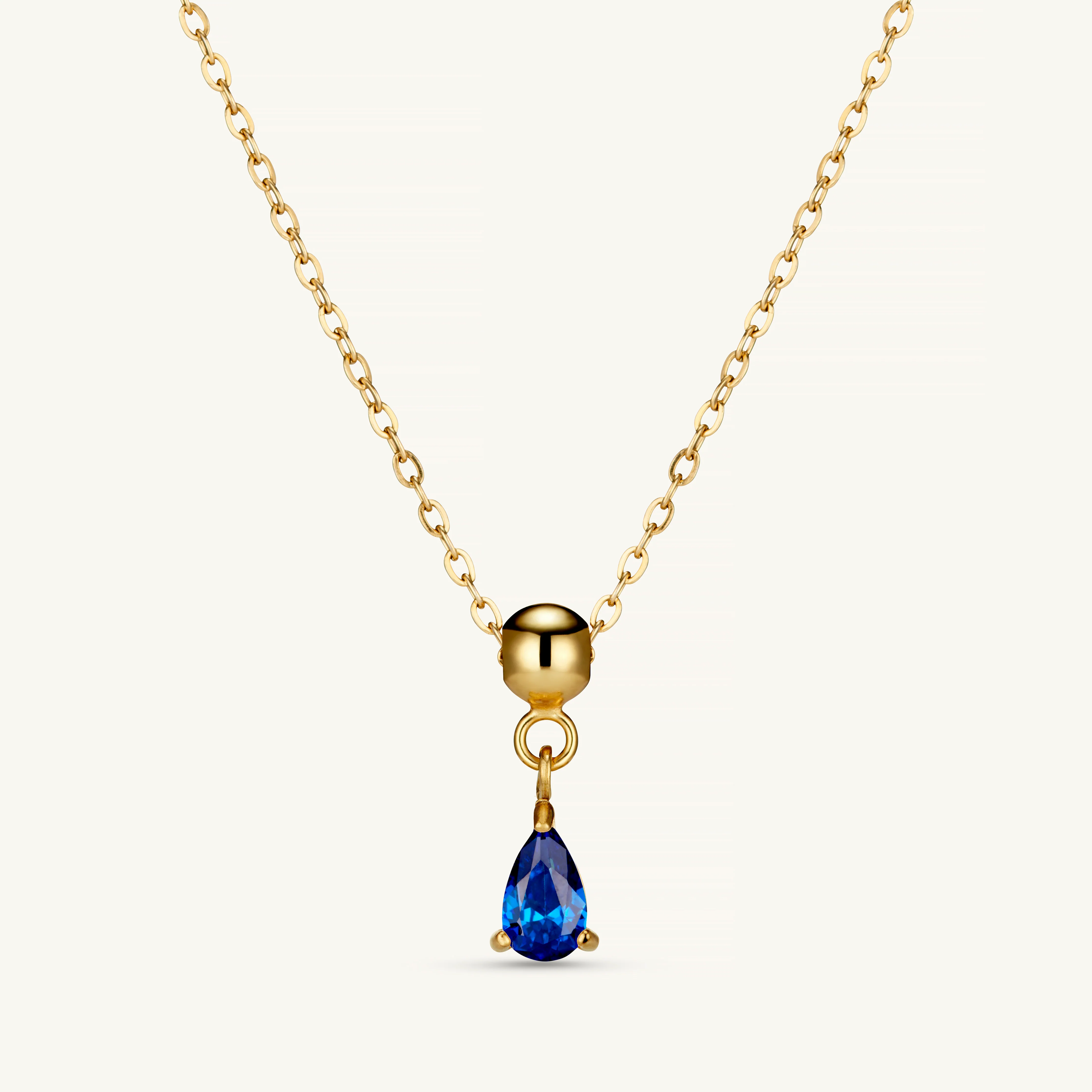 Sapphire Crystal Charm Gold - Image 3