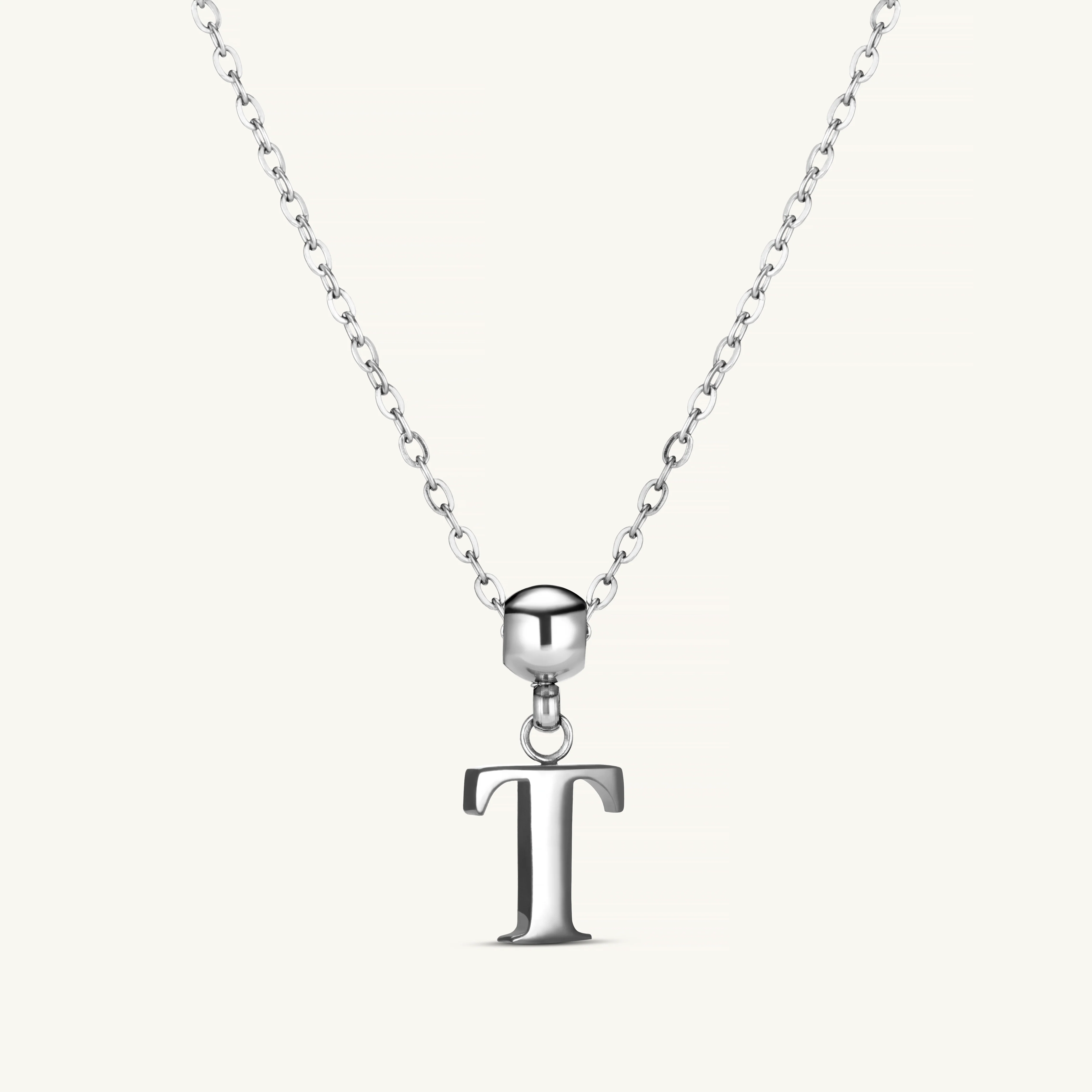 T Classic Initial Charm Silver - Image 3