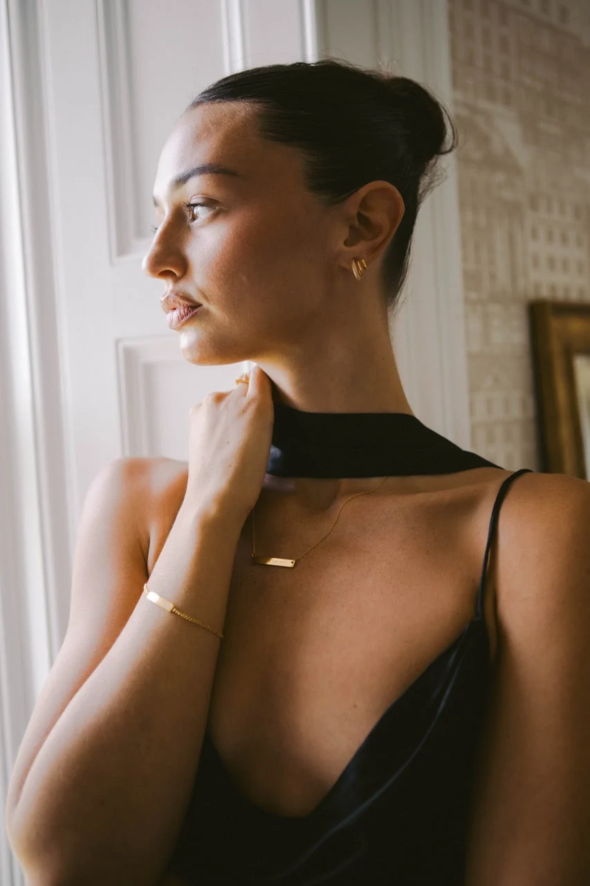 The Engraved Bracelet in Gold - Image 3
