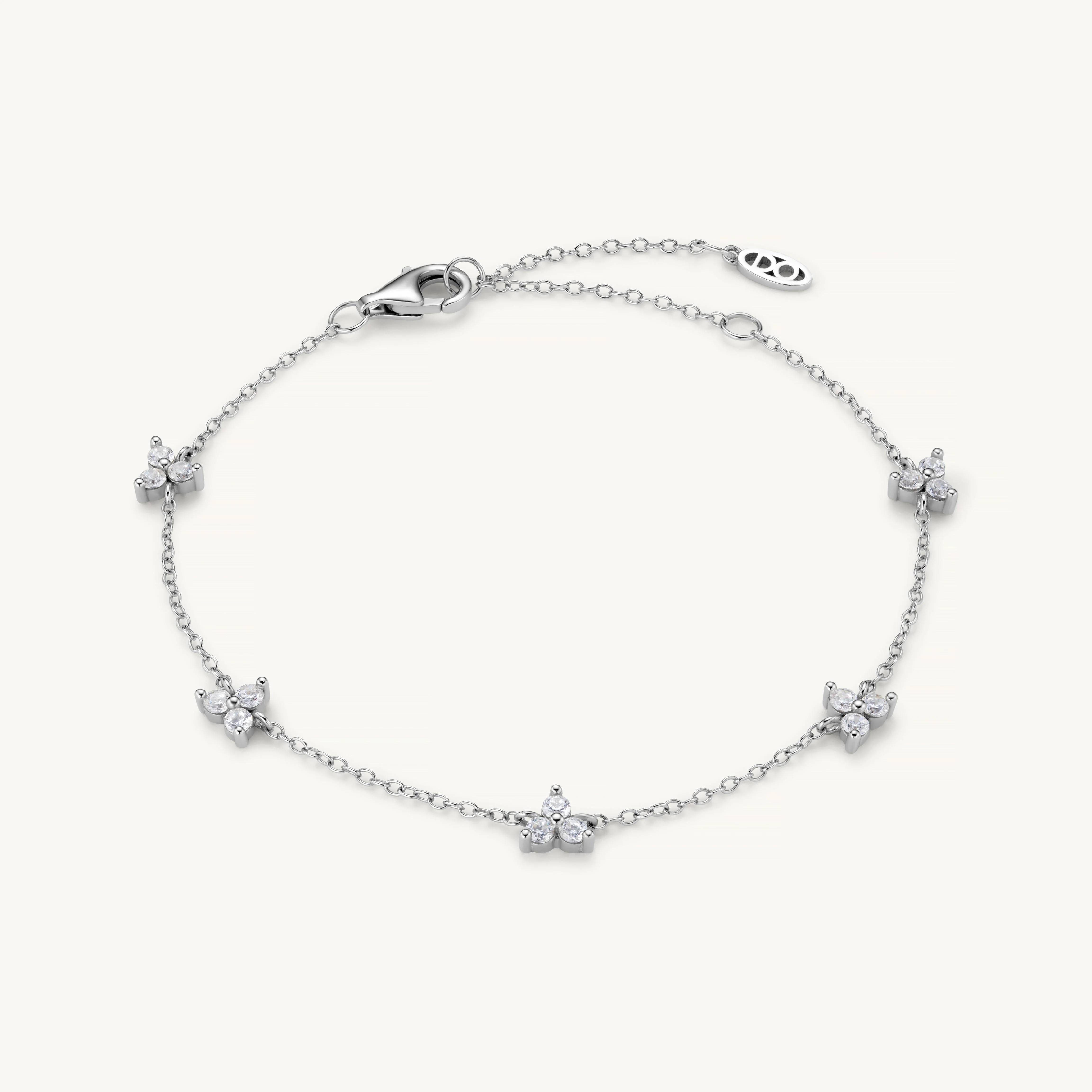 Trinity Infinity Bracelet in Silver