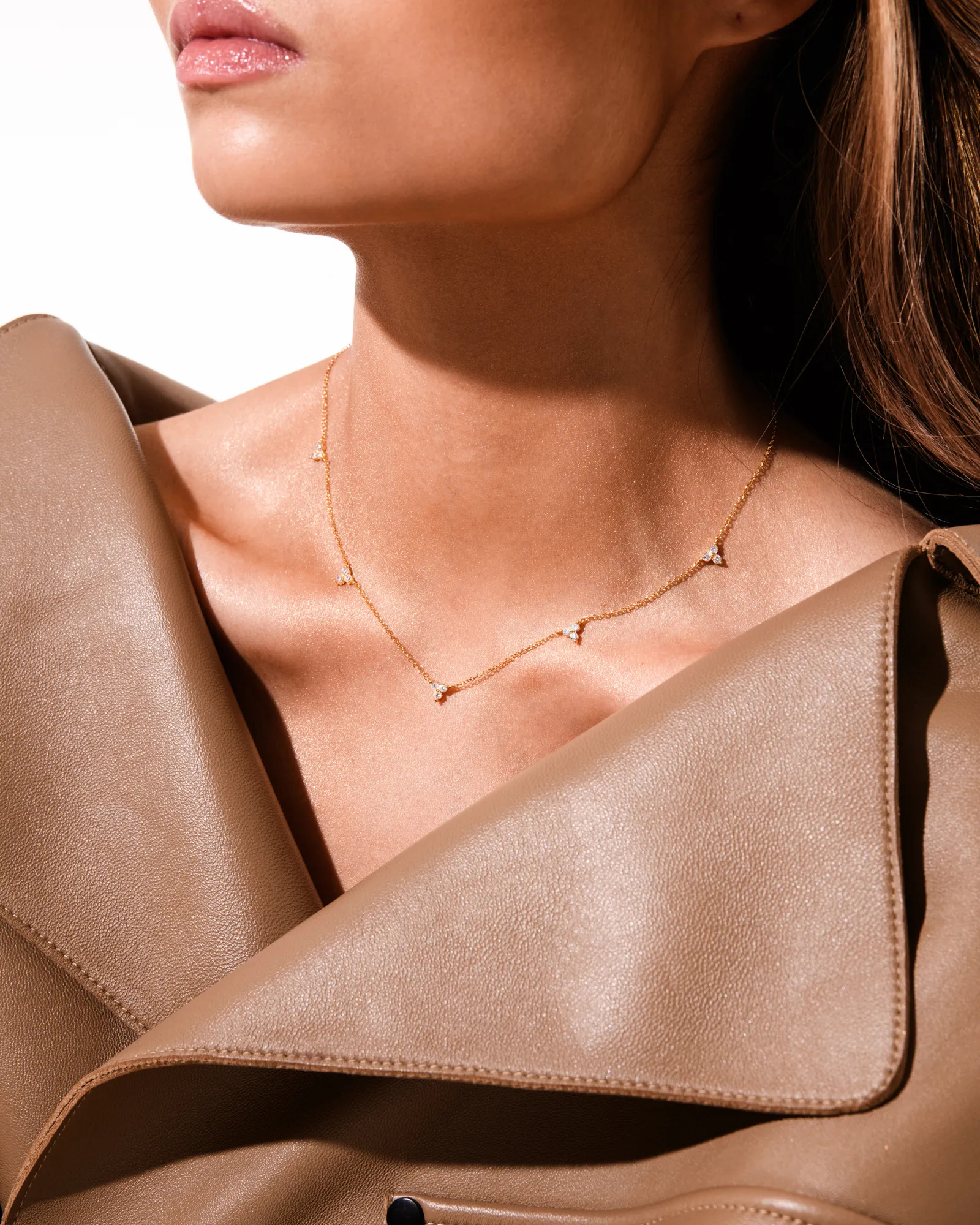 Trinity Infinity Necklace Gold - Image 2