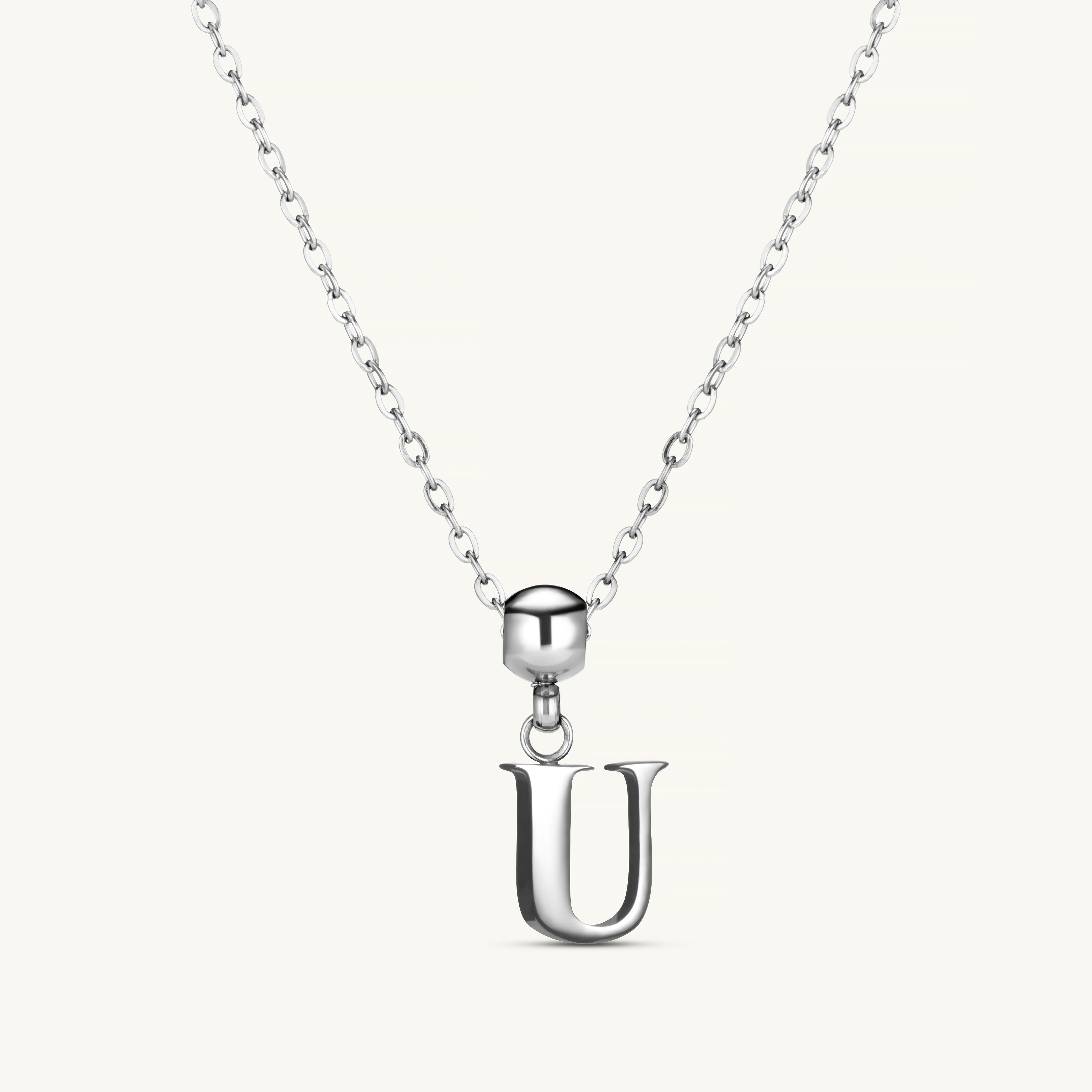 U Classic Initial Charm Silver - Image 3