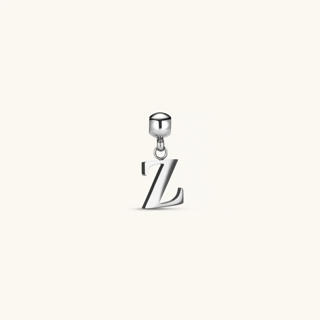 Z Classic Initial Charm Silver